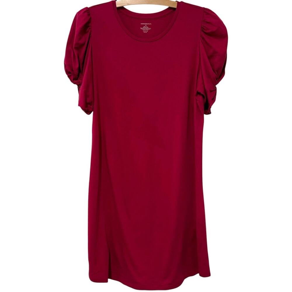 Summersalt | Dress Knee Length Pink Short Sleeve Pima Cotton- Size Large